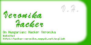 veronika hacker business card